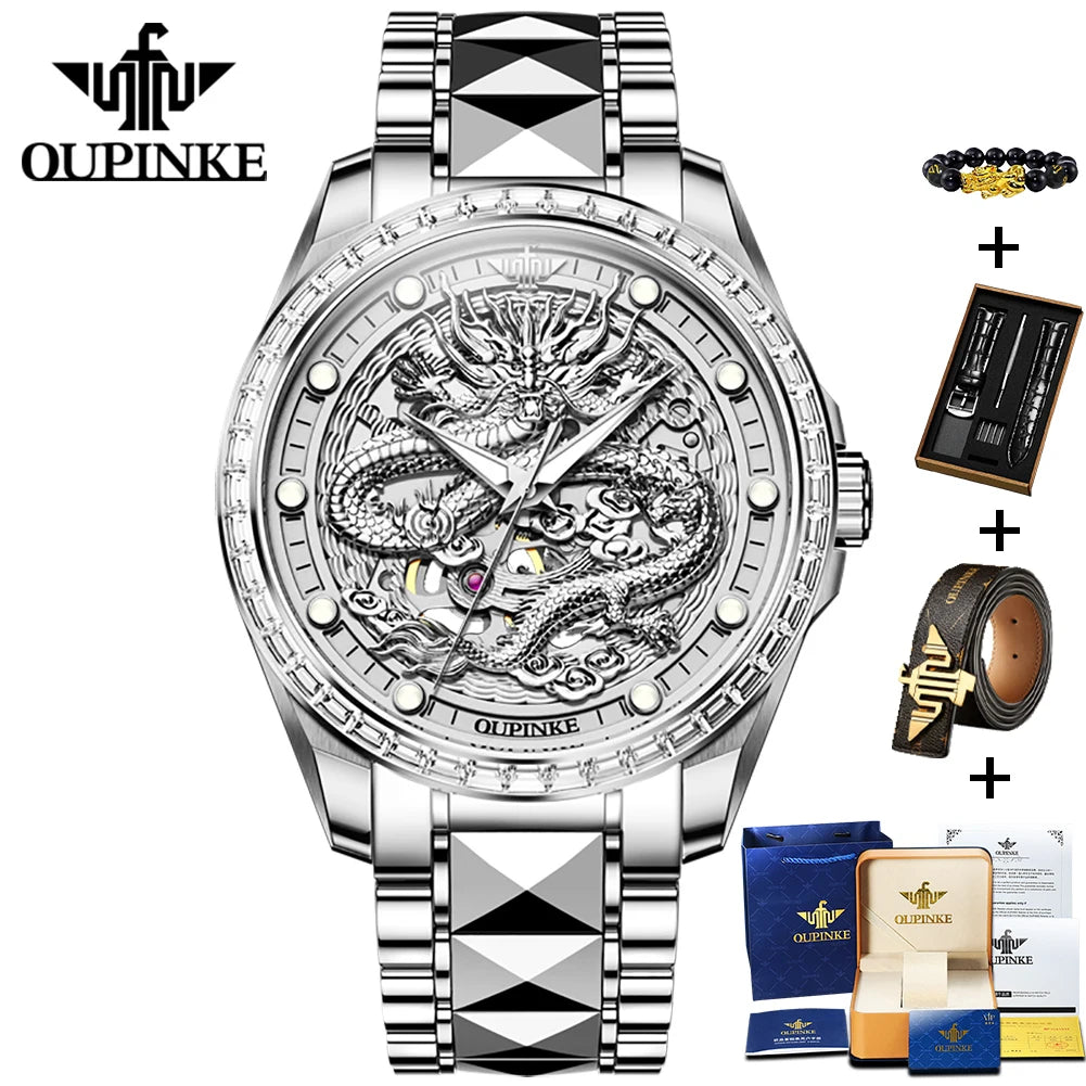 Gold Dragon Automatic Mechanical Watch