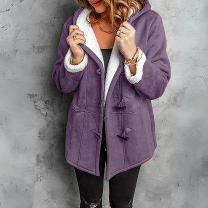 SALLIES  TM | PLUSH HOODED TOGGLE COAT