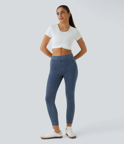 Halara Flex™ Jeans Jeggings made of stretch knit denim with high waist and back pockets