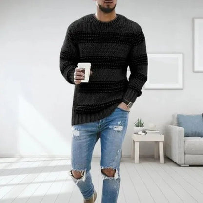 MATTHEW TM | STRIPED KNIT MEN'S SWEATER