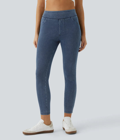 Halara Flex™ Jeans Jeggings made of stretch knit denim with high waist and back pockets