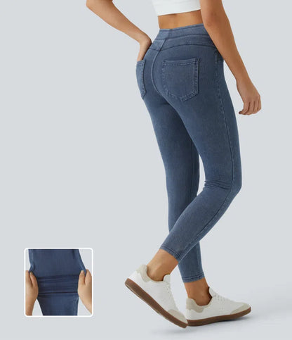 Halara Flex™ Jeans Jeggings made of stretch knit denim with high waist and back pockets