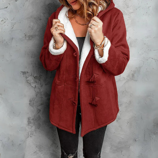 SALLIES  TM | PLUSH HOODED TOGGLE COAT