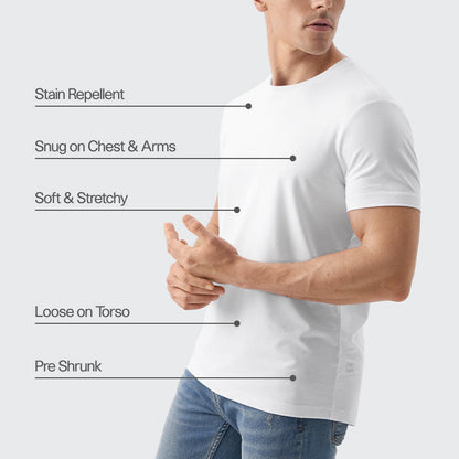 _FRESH Stain-Repel Signature Tee - White