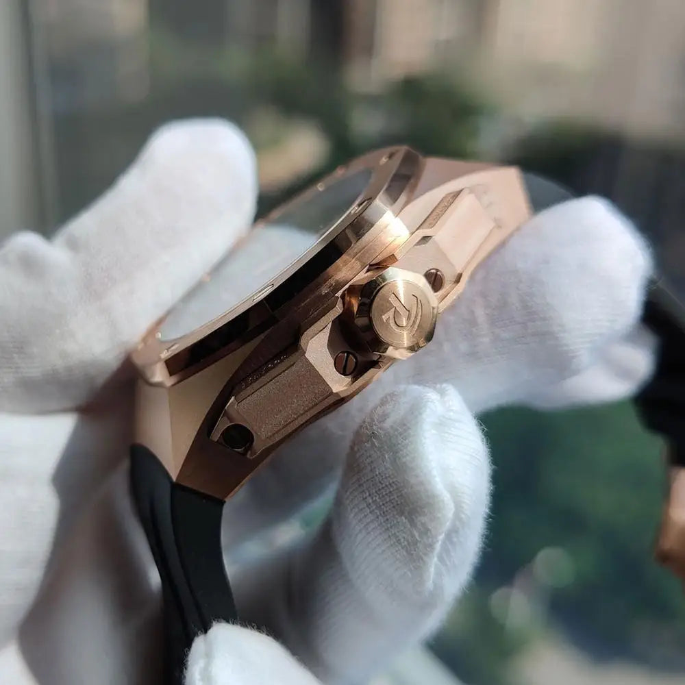 Rose Gold Sports Mechanical Watch