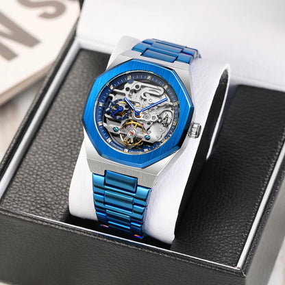 Stainless Steel Strap Men Automatic Mechanical Watch