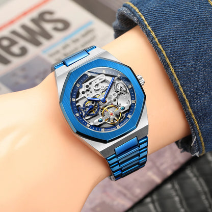 Stainless Steel Strap Men Automatic Mechanical Watch