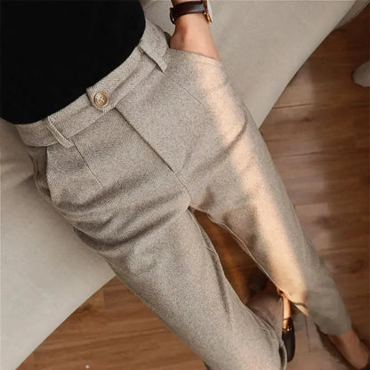 MARIO - TEXTURED TROUSERS