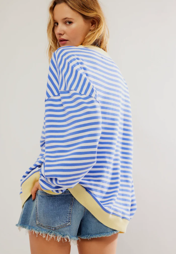 JUNE - STRIPE OVERSIZED SWEATER