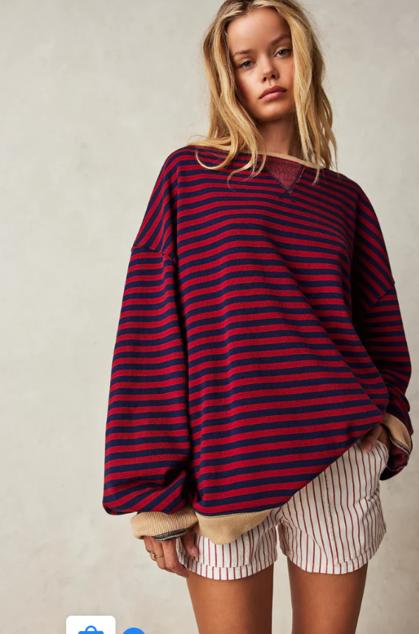 JUNE - STRIPE OVERSIZED SWEATER