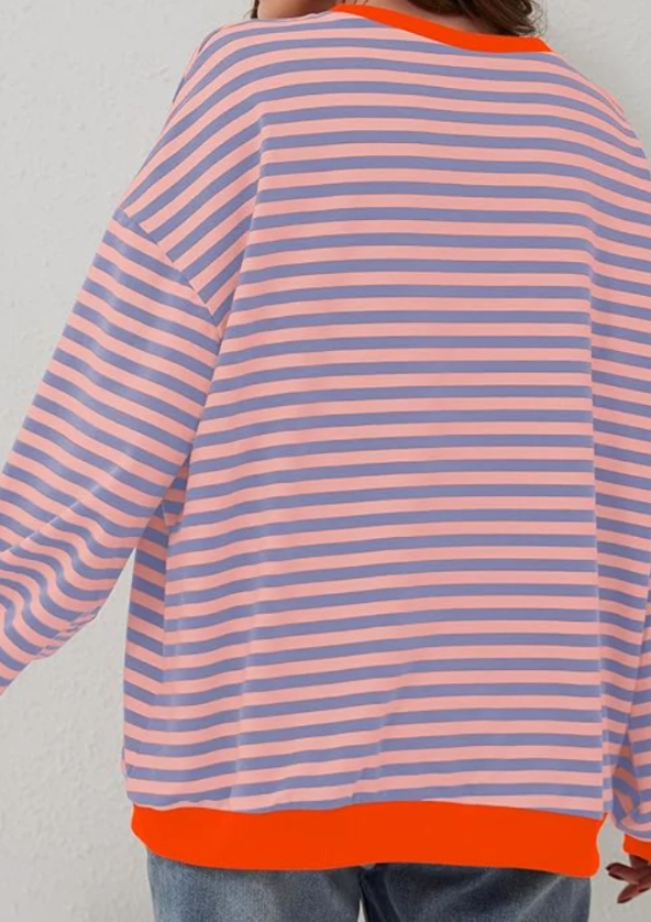 JUNE - STRIPE OVERSIZED SWEATER