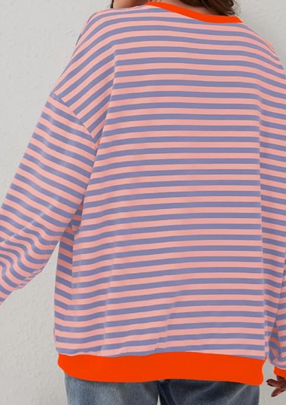 JUNE - STRIPE OVERSIZED SWEATER