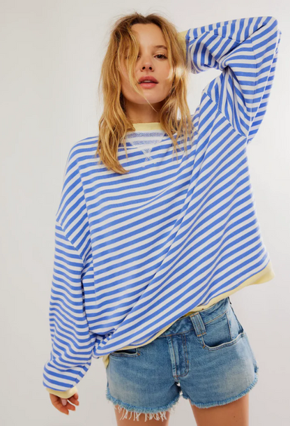 JUNE - STRIPE OVERSIZED SWEATER