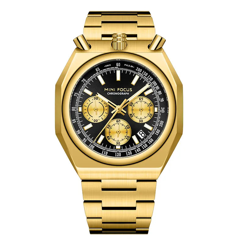 MINI FOCUS Gold Toned Stainless Steel