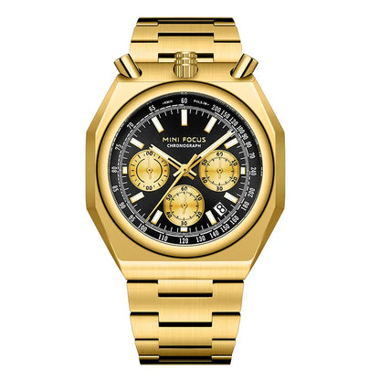 MINI FOCUS Gold Toned Stainless Steel