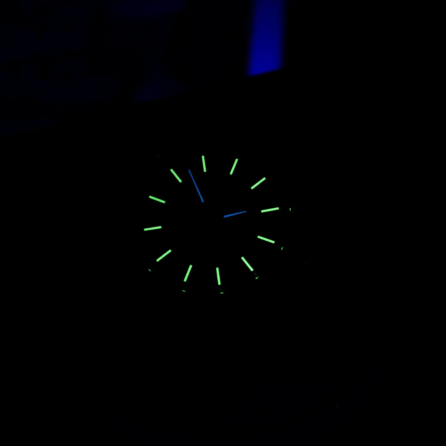 Designer Men's Blue Skeleton Dial Automatic Watch