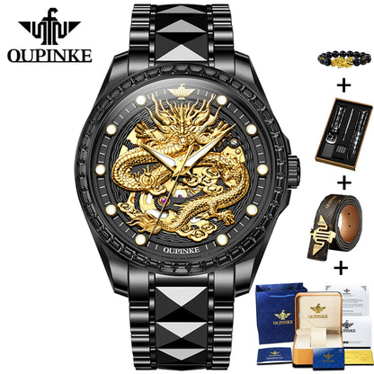 Gold Dragon Automatic Mechanical Watch