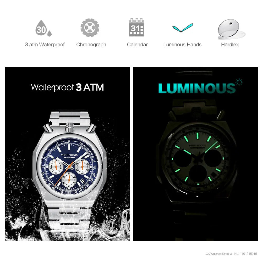 MINI FOCUS Gold Toned Stainless Steel