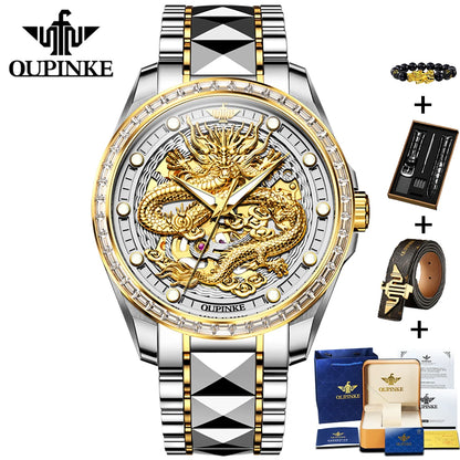 Gold Dragon Automatic Mechanical Watch