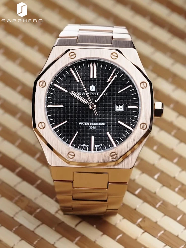 SAPPHERO Rose gold watches