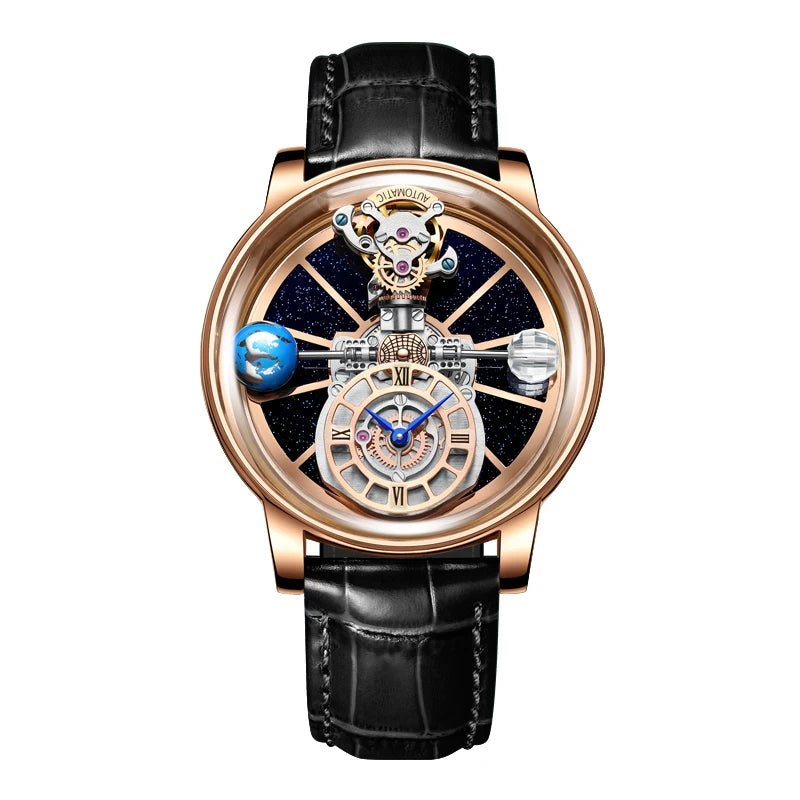 Men's Watch Transparent Case Design