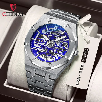 Stainless Steel Automatic Mechanical Wristwatches Men