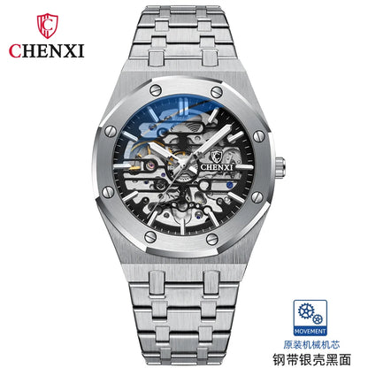 Stainless Steel Automatic Mechanical Wristwatches Men
