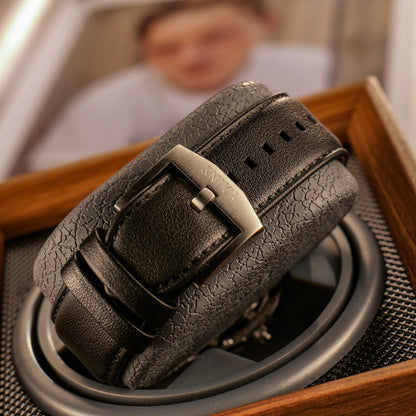 Designer Men's Blue Skeleton Dial Automatic Watch