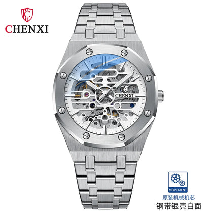 Stainless Steel Automatic Mechanical Wristwatches Men