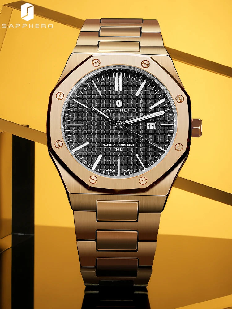 SAPPHERO Rose gold watches