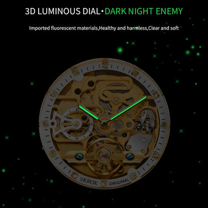 Luxury Gold Diamond Octagonal Automatic Watch