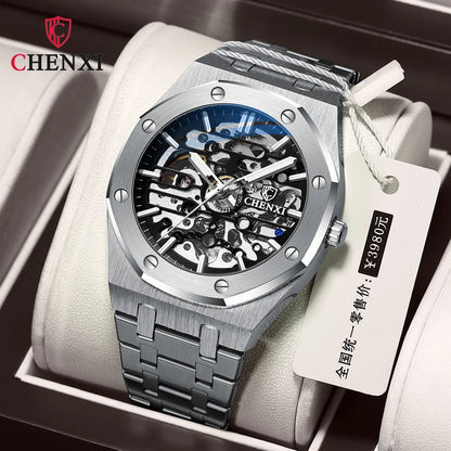 Stainless Steel Automatic Mechanical Wristwatches Men
