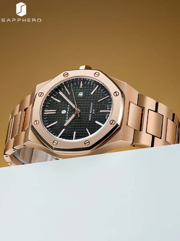 SAPPHERO Rose gold watches