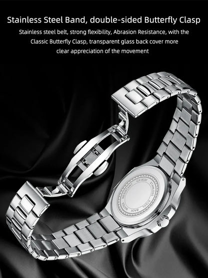 Luxury Gold Stainless Steel Luminous Watches