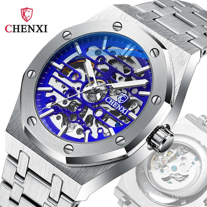 Stainless Steel Automatic Mechanical Wristwatches Men