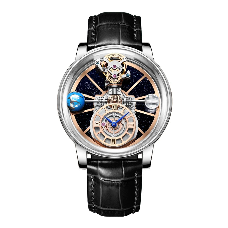 Men's Watch Transparent Case Design