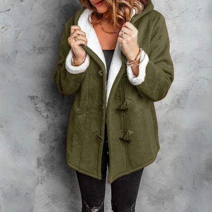 SALLIES  TM | PLUSH HOODED TOGGLE COAT